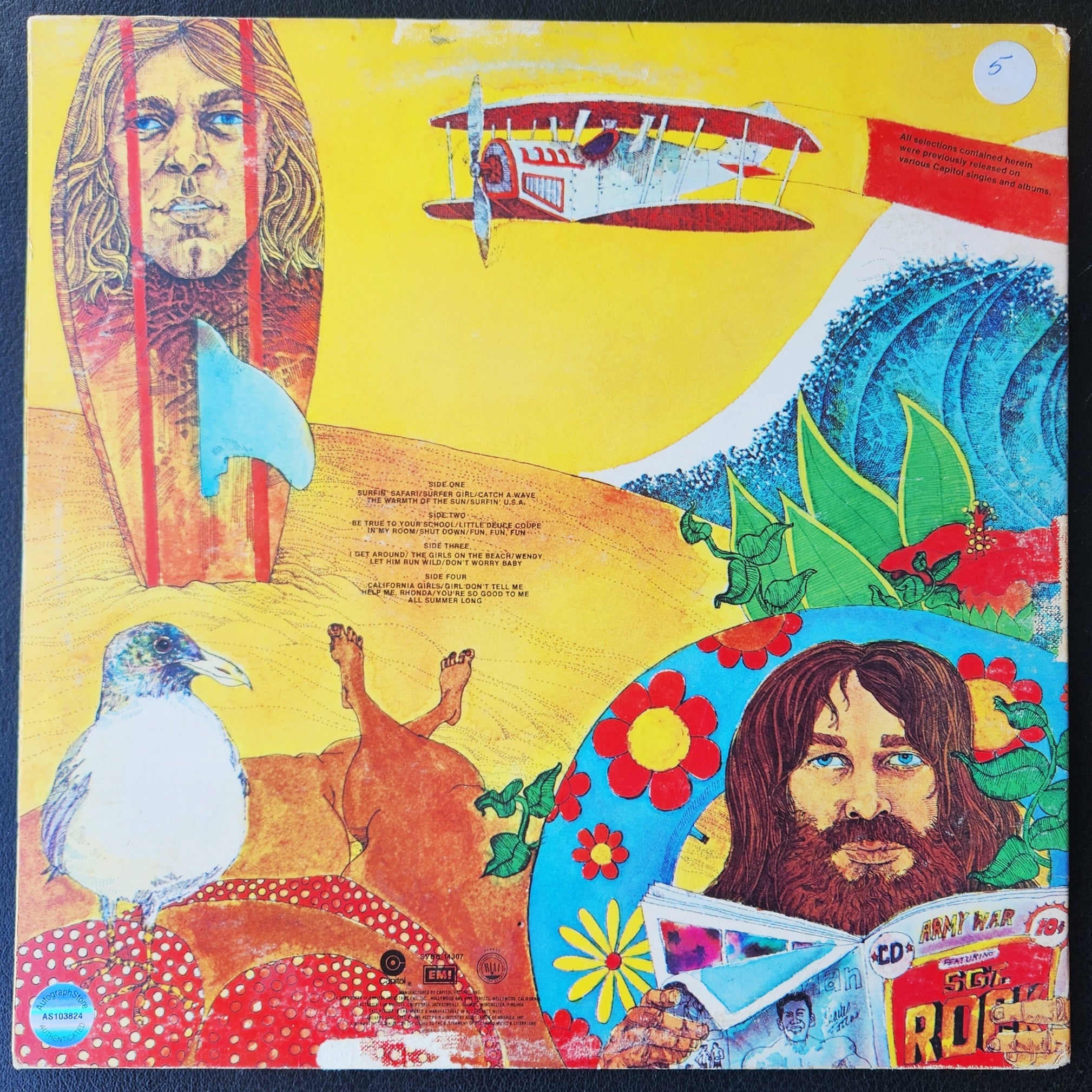 Autographed Beach Boys 